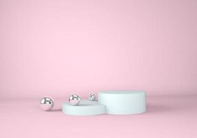 3d abstract background, mock up scene geometry shape podium for product display. photo