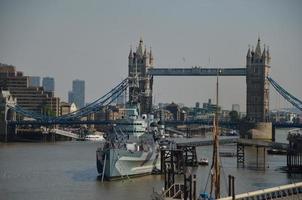 warship in london photo