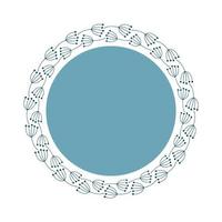 Natural vector frame. Contour linear branch. Template for greeting card, invitation, poster