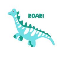 Cute hand drawn dinosaur vector