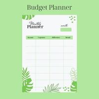 Template of vector pages of the budget planner. Daily, weekly, monthly, by projects, budget and planners. Pink nude floral design.