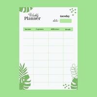 Template of vector pages of the budget planner. Daily, weekly, monthly, by projects, budget and planners. Pink nude floral design.