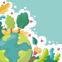 Earth Day Background vector