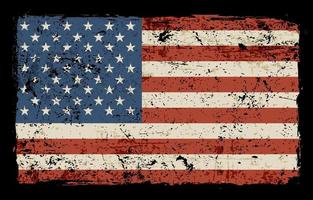 Abstract Distressed American Flag