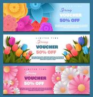 Spring Marketing Kit Voucher vector