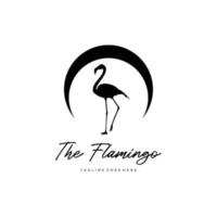 The flamingo logo design inspiration. Flamingo logo template. Vector Illustration