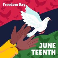 Juneteenth Freedom Day vector