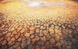 Geothermal area Hverir. Location place Lake Myvatn, Krafla northeastern region of Iceland. photo