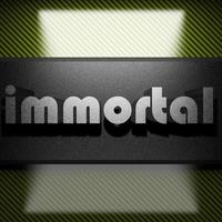 immortal word of iron on carbon photo