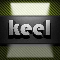 keel word of iron on carbon photo