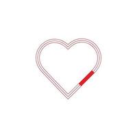 icono de la línea del corazón. logotipo de amor vectorial. vector
