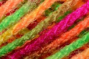 colorful wool macro view photo