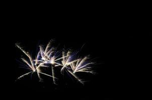 white blue fireworks photo