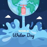Water Day Celebration vector