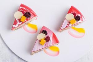 sweets on white background photo