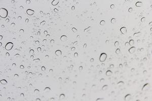 Water drops on glass photo