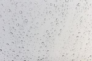 Water drops on glass photo