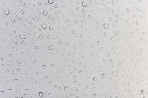 Water drops on glass photo