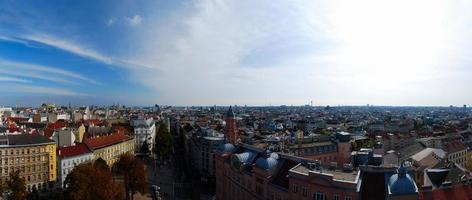 vista panorámica de la ciudad de viena desde arriba foto