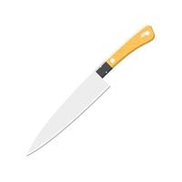 Knife Flat Illustration. Clean Icon Design Element on Isolated White Background vector