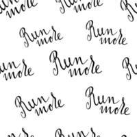 Run motivation background. Seamless sport pattern. vector