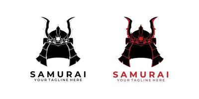 samurai logo diseño moderno vector arte ilustración cara máquina tecnología robot icono estilo vintage