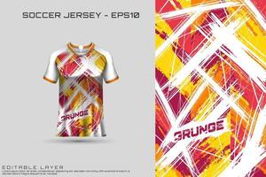 Sports jersey and t-shirt template sports jersey design vector mockup.