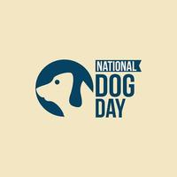 National dog day vector design