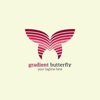 Butterfly logo vector design illustration