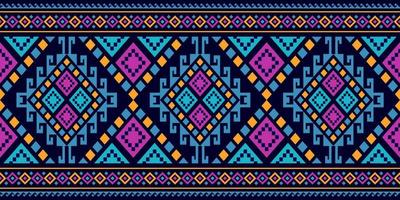 Geometric ethnic pattern design concept for wallpaper, clothing, batik and fabric. Abstract pattern vector illustration