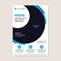 Corporate business annual report brochure flyer design vector