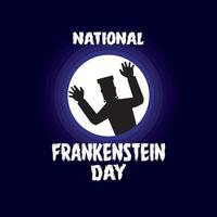 National frankenstein day vector design