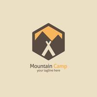 Mountain logo vector design illustration