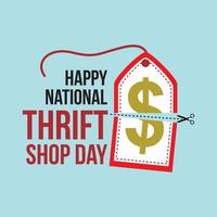 Thrift shop day vector design