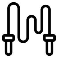 simple skipping rope vector icon, editable, 48 pixel