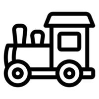 simple toy train vector icon, editable, 48 pixel