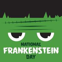 National frankenstein day vector design