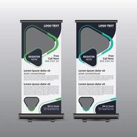 Kids School Admission Roll Up Banner vector