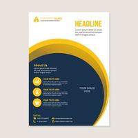 Corporate business annual report brochure flyer design. vector