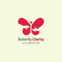 Butterfly logo vector design illustration