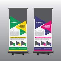 Creative Education Roll Up Banner vector