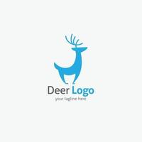 ilustración de diseño de vector de logotipo de ciervo
