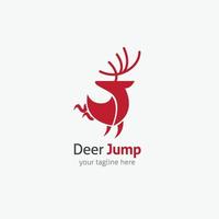 Deer logo vector design illustration