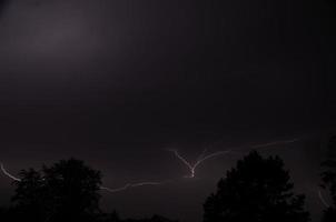 lightning in the night photo