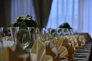 wedding tables detail photo