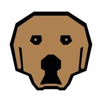 Abstract Dog head Icon Logo vector