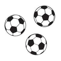 Football soccer balls art illustration vector