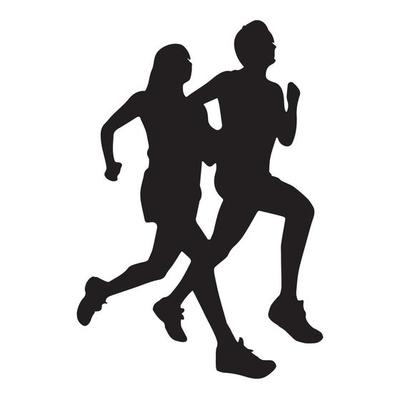 runner silhouette clip art free