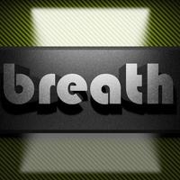 breath word of iron on carbon photo
