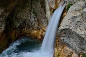 beautiful small waterfall photo